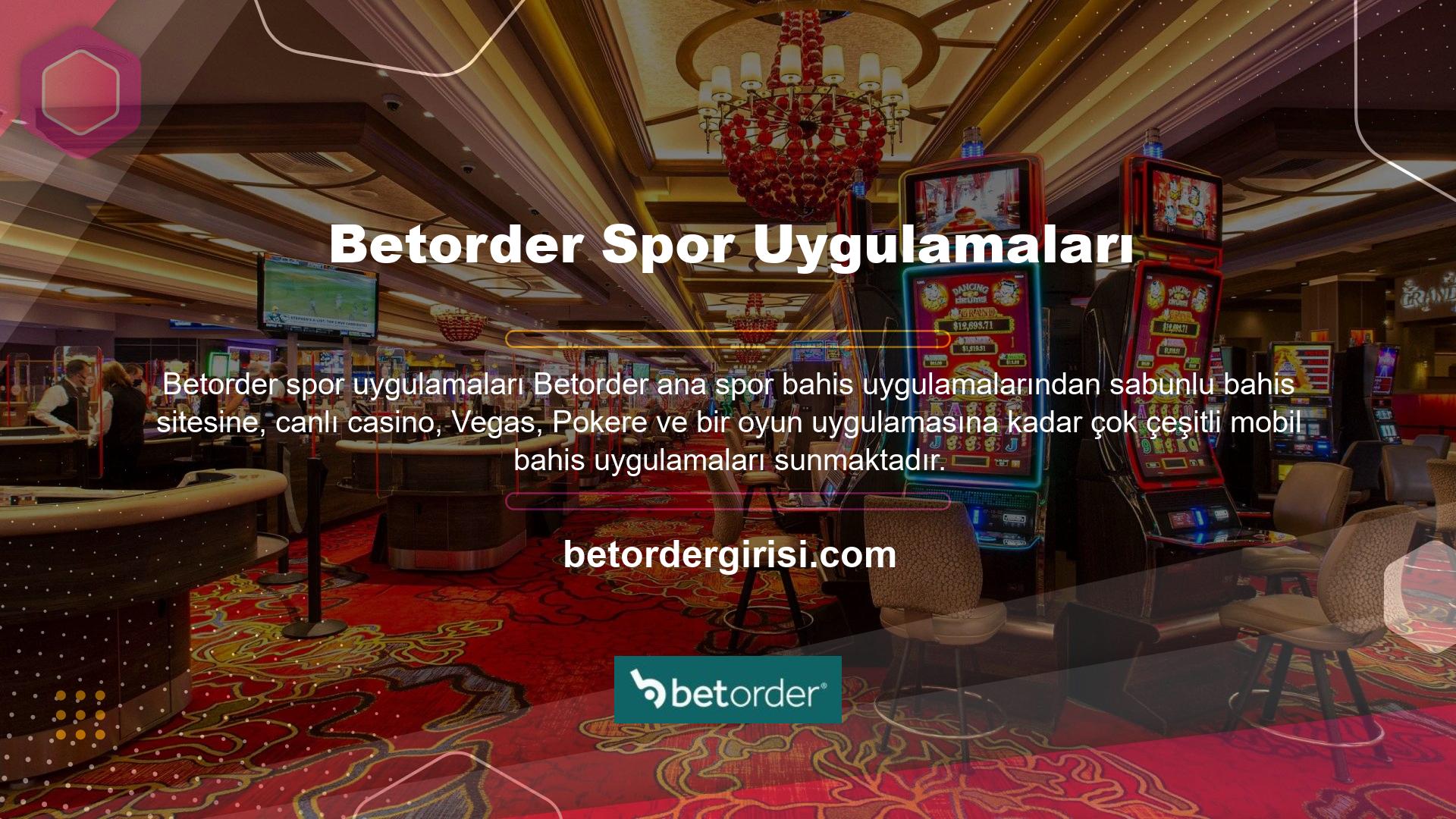 Cep telefonunuzdan tüm bahislerinizi yapmak istiyorsanız, Betorder mobil girişi, çeşitli uygulamalar arasındaki ana sitenin tüm işlevselliği ile cihazınızı aşırı yüklemek istemiyorsanız, mobil optimize edilmiş bir web sitesi ile tanınmış bir seçimi temsil eder